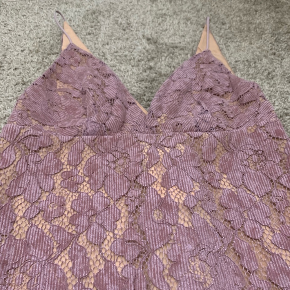 Free People Love Lace Mini Dress  in Wisteria - Picture 3 of 10